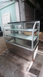 Round glass display counter refrigerator and metai counter - Image 14