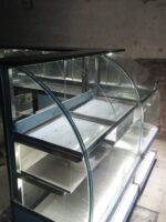 Round glass display counter refrigerator and metai counter - Image 16