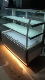 Round glass display counter refrigerator and metai counter - Image 3